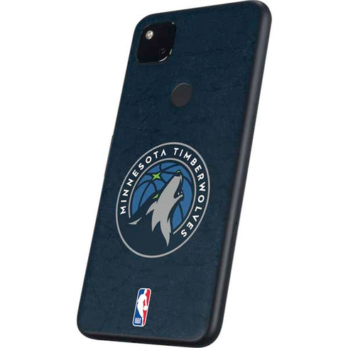 NBA Minnesota Timberwolves Distressed Google Pixel 4a Skin